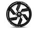 Fuel Wheels Triton Gloss Black Milled 6-Lug Wheel; 24x12; -44mm Offset (07-14 Tahoe)