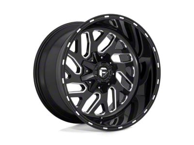 Fuel Wheels Triton Gloss Black Milled 6-Lug Wheel; 26x12; -44mm Offset (07-14 Tahoe)