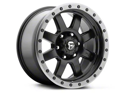 Fuel Wheels Trophy Matte Black with Anthracite Ring 6-Lug Wheel; 18x9; 1mm Offset (07-14 Tahoe)