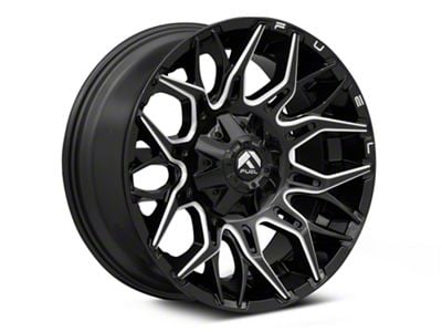 Fuel Wheels Twitch Gloss Black Milled 6-Lug Wheel; 20x10; -18mm Offset (07-14 Tahoe)