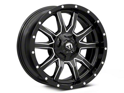 Fuel Wheels Vandal Gloss Black Milled 6-Lug Wheel; 20x10; -19mm Offset (07-14 Tahoe)