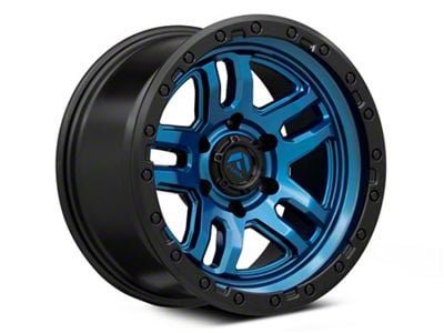 Fuel Wheels Ammo Gloss Blue with Black Bead Ring 6-Lug Wheel; 17x9; -12mm Offset (07-14 Yukon)