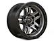 Fuel Wheels Ammo Matte Gunmetal with Black Bead Ring 6-Lug Wheel; 18x9; 20mm Offset (07-14 Yukon)