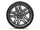 Fuel Wheels Ammo Matte Gunmetal with Black Bead Ring 6-Lug Wheel; 18x9; 20mm Offset (07-14 Yukon)