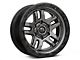 Fuel Wheels Ammo Matte Gunmetal with Black Bead Ring 6-Lug Wheel; 18x9; 20mm Offset (07-14 Yukon)