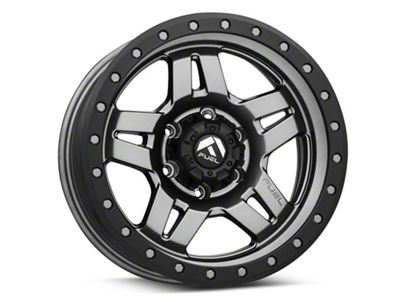 Fuel Wheels Anza Anthracite with Black Ring 6-Lug Wheel; 17x8.5; 6mm Offset (07-14 Yukon)