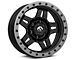 Fuel Wheels Anza Matte Black with Anthracite Ring 6-Lug Wheel; 17x8.5; 6mm Offset (07-14 Yukon)