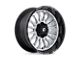 Fuel Wheels Arc Silver Brushed Face with Milled Black Lip 6-Lug Wheel; 22x10; -18mm Offset (07-14 Yukon)