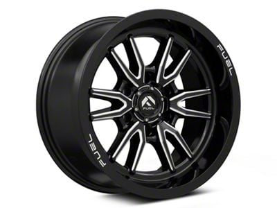 Fuel Wheels Clash Gloss Black Milled 6-Lug Wheel; 24x12; -44mm Offset (07-14 Yukon)