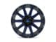 Fuel Wheels Contra Gloss Black with Blue Tinted Clear 6-Lug Wheel; 22x10; -19mm Offset (07-14 Yukon)
