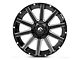Fuel Wheels Contra Gloss Black Milled 6-Lug Wheel; 24x14; -75mm Offset (07-14 Yukon)