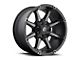 Fuel Wheels Coupler Matte Black Double Dark Tint 6-Lug Wheel; 18x9; 1mm Offset (07-14 Yukon)