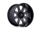 Fuel Wheels Darkstar Matte Gunmetal with Black Lip 6-Lug Wheel; 20x10; -18mm Offset (07-14 Yukon)