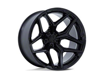 Fuel Wheels Flux Gloss Black 6-Lug Wheel; 22x10; -18mm Offset (07-14 Yukon)