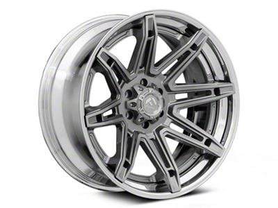 Fuel Wheels Fusion Forged Brawl Platinum with Chrome Lip 6-Lug Wheel; 22x12; -44mm Offset (07-14 Yukon)