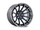 Fuel Wheels Fusion Forged Burn Gloss Black Brushed Dark Tinted Clear 6-Lug Wheel; 22x12; -44mm Offset (07-14 Yukon)