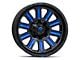 Fuel Wheels Hardline Gloss Black with Blue Tinted Clear 6-Lug Wheel; 20x10; -19mm Offset (07-14 Yukon)