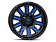 Fuel Wheels Hardline Gloss Black with Blue Tinted Clear 6-Lug Wheel; 20x9; 20mm Offset (07-14 Yukon)