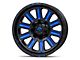 Fuel Wheels Hardline Gloss Black with Blue Tinted Clear 6-Lug Wheel; 20x9; 20mm Offset (07-14 Yukon)
