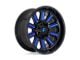 Fuel Wheels Hardline Gloss Black with Blue Tinted Clear 6-Lug Wheel; 20x9; 19mm Offset (07-14 Yukon)