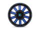 Fuel Wheels Hardline Gloss Black with Blue Tinted Clear 6-Lug Wheel; 22x12; -45mm Offset (07-14 Yukon)