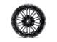 Fuel Wheels Hardline Gloss Black Milled 6-Lug Wheel; 17x9; -12mm Offset (07-14 Yukon)