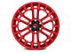 Fuel Wheels Heater Candy Red Machined 6-Lug Wheel; 17x9; -12mm Offset (07-14 Yukon)