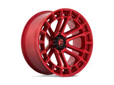 Fuel Wheels Heater Candy Red Machined 6-Lug Wheel; 22x10; -13mm Offset (07-14 Yukon)