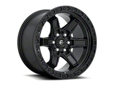 Fuel Wheels Kicker Matte Black 6-Lug Wheel; 17x9; 1mm Offset (07-14 Yukon)