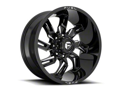 Fuel Wheels Lockdown Gloss Black Milled 6-Lug Wheel; 22x10; -18mm Offset (07-14 Yukon)