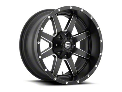 Fuel Wheels Maverick Matte Black Milled 6-Lug Wheel; 22x10; 10mm Offset (07-14 Yukon)