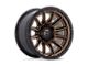 Fuel Wheels Piston Matte Bronze with Gloss Black Lip 6-Lug Wheel; 22x10; -18mm Offset (07-14 Yukon)