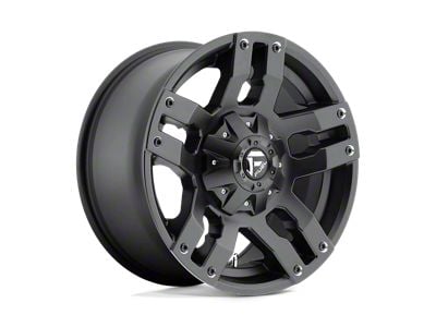 Fuel Wheels Pump Matte Black 6-Lug Wheel; 18x9; 20mm Offset (07-14 Yukon)