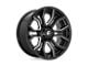 Fuel Wheels Rage Gloss Black Milled 6-Lug Wheel; 22x10; -18mm Offset (07-14 Yukon)