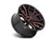 Fuel Wheels Rage Gloss Black with Red Tinted Clear 6-Lug Wheel; 22x10; -18mm Offset (07-14 Yukon)