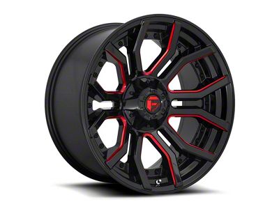 Fuel Wheels Rage Gloss Black Red Tinted 6-Lug Wheel; 20x10; -18mm Offset (07-14 Yukon)