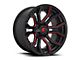 Fuel Wheels Rage Gloss Black Red Tinted 6-Lug Wheel; 20x10; -18mm Offset (07-14 Yukon)