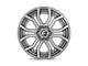 Fuel Wheels Rage Platinum Brushed Gunmetal with Tinted Clear 6-Lug Wheel; 22x10; -18mm Offset (07-14 Yukon)