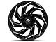 Fuel Wheels Reaction Gloss Black Milled 6-Lug Wheel; 24x12; -44mm Offset (07-14 Yukon)