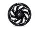 Fuel Wheels Reaction Gloss Black Milled 6-Lug Wheel; 22x12; -44mm Offset (07-14 Yukon)