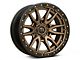 Fuel Wheels Rebel Matte Bronze with Black Bead Ring 6-Lug Wheel; 17x9; -12mm Offset (07-14 Yukon)