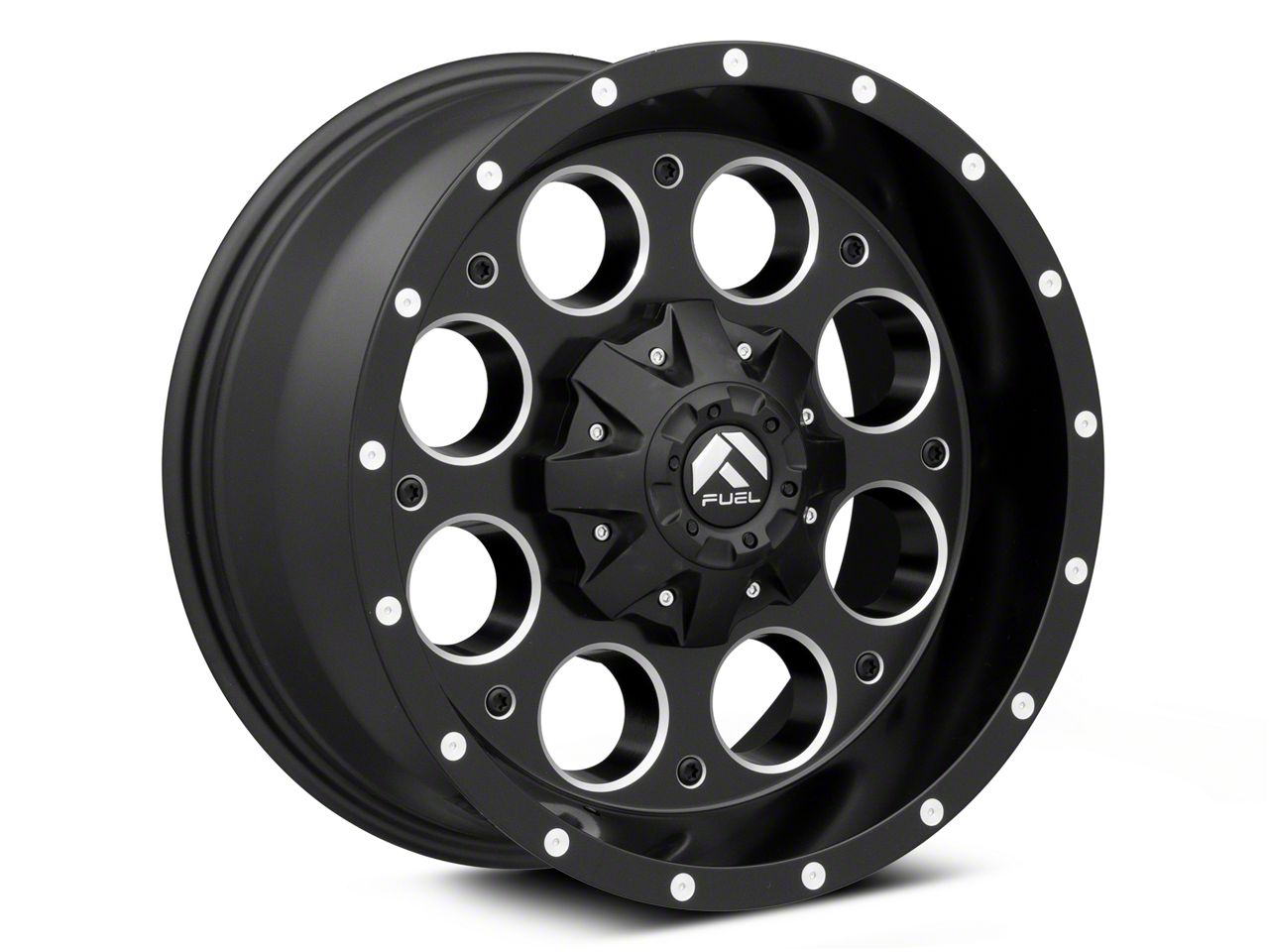 Fuel Wheels Yukon Revolver Matte Black Milled 6-Lug Wheel; 18x9; -12mm ...