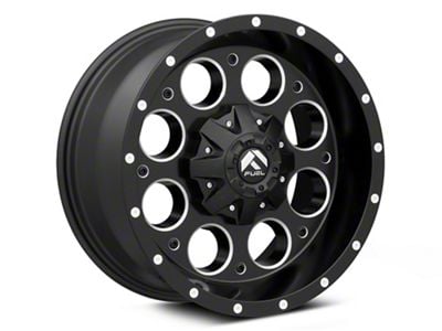 Fuel Wheels Revolver Matte Black Milled 6-Lug Wheel; 18x9; -12mm Offset (07-14 Yukon)