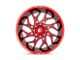 Fuel Wheels Runner Candy Red Milled 6-Lug Wheel; 26x14; -75mm Offset (07-14 Yukon)