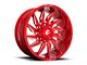 Fuel Wheels Saber Candy Red Milled 6-Lug Wheel; 20x9; 20mm Offset (07-14 Yukon)
