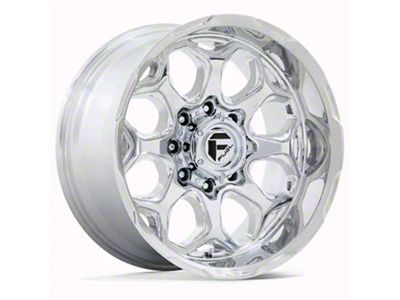 Fuel Wheels Scepter Polished Milled 6-Lug Wheel; 22x10; -18mm Offset (07-14 Yukon)