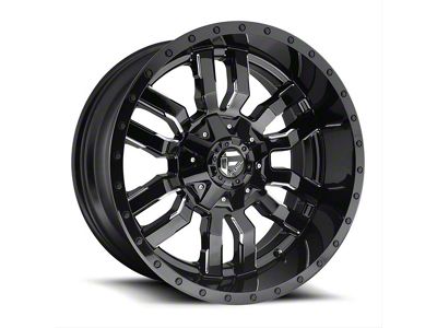 Fuel Wheels Sledge Gloss Black Milled 6-Lug Wheel; 20x9; 19mm Offset (07-14 Yukon)