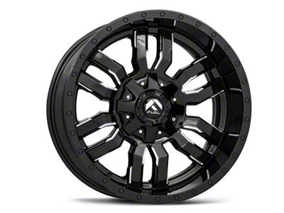 Fuel Wheels Sledge Gloss Black Milled 6-Lug Wheel; 20x9; 1mm Offset (07-14 Yukon)