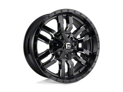 Fuel Wheels Sledge Gloss Black Milled 6-Lug Wheel; 22x10; 10mm Offset (07-14 Yukon)