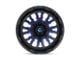 Fuel Wheels Stroke Gloss Black with Blue Tinted Clear 6-Lug Wheel; 18x9; 20mm Offset (07-14 Yukon)